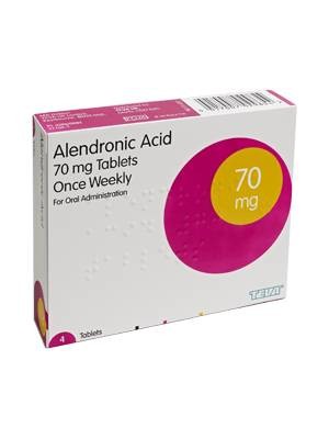 Alendronic acid 70mg. 4 tablets
